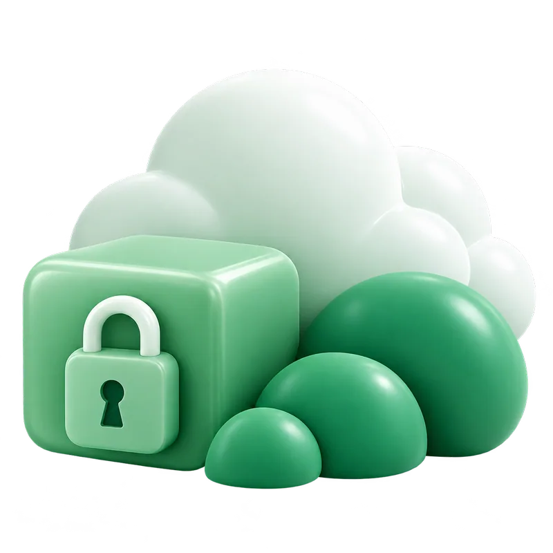 Cloud security illustration